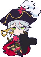 怪盗ジーニアスのデフォルメイラスト。