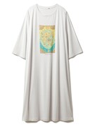 さくらももこの原画をモチーフにしたワンピース（ブルー）。