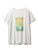 さくらももこの原画をモチーフにしたTシャツ（ブルー）。