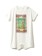 さくらももこの原画をモチーフにした赤ちゃん用ロンパース（オフホワイト）。