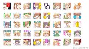「社畜さんは幼女幽霊に癒されたい。」LINEスタンプのサンプル。