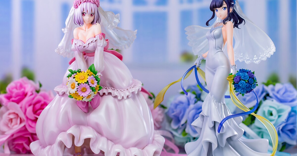 別売りの「『宝多六花』ウェディングドレスver.」と並べたところ 