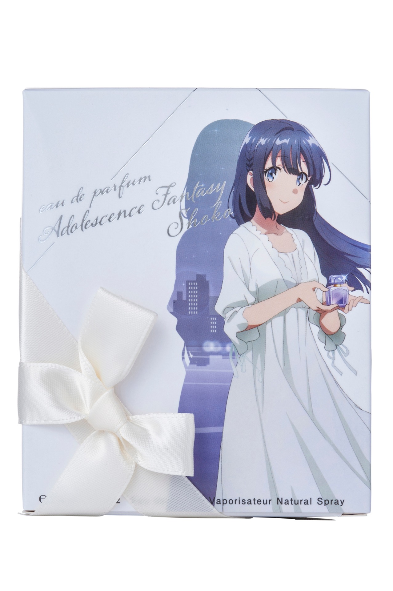 「青春ブタ野郎はバニーガール先輩の夢を見ない アドレセンスファンタジー オードパルファム 牧之原翔子」パッケージ