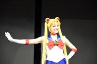 「美少女戦士セーラームーン Prism On Ice」の発表会より、セーラームーンに扮したエフゲニア・メドベージェワ。(c)Naoko Takeuchi