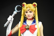 セーラームーン/月野うさぎに扮するエフゲニア・メドベージェワ。