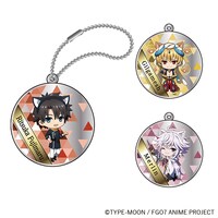 「回せ！いまは遥か理想の城」B賞のメタリックチャーム。