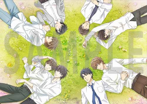 「世界一初恋～プロポーズ編～」第2週・第3週来場者特典を全4種集めた状態。