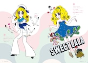 北島洋子のファッション画。