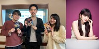 左から鈴村健一、高橋祐馬プロデューサー、パーソナリティのハードキャッスルエリザベス、鈴木愛理。