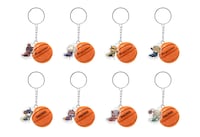 「トレーディングミニバスケットボールキーホルダー（全8種）」