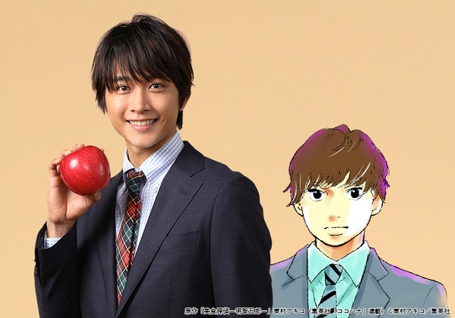 佐藤寛太扮する高橋と原作の高橋のイラスト。原作「美食探偵－明智五郎－」東村アキコ（集英社「ココハナ」連載） (c)東村アキコ／集英社