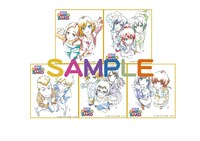 1週目特典の関口可奈味描き下ろしミニ色紙（全5種・ランダム）。