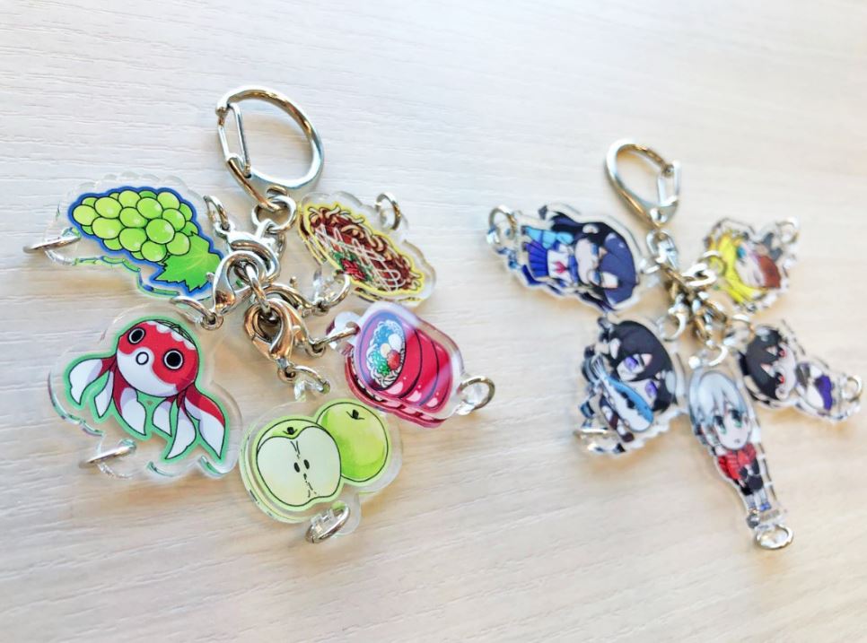 「連結アクリルキーホルダー」
