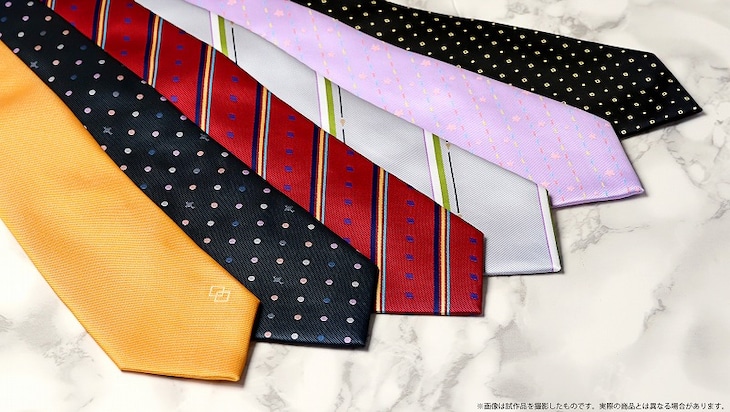 「Fate/Grand Order -絶対魔獣戦線バビロニア-」キャラクターモチーフのネクタイ。