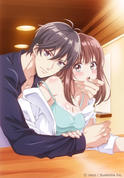 TVアニメ「俺の指で乱れろ。～閉店後二人きりのサロンで…～」キービジュアル