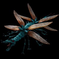 「タケヤ式自在置物 風の谷のナウシカ 大王ヤンマ」