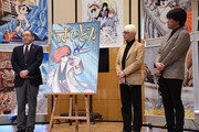 「TEZUKA2020」の新作マンガお披露目イベントの様子。