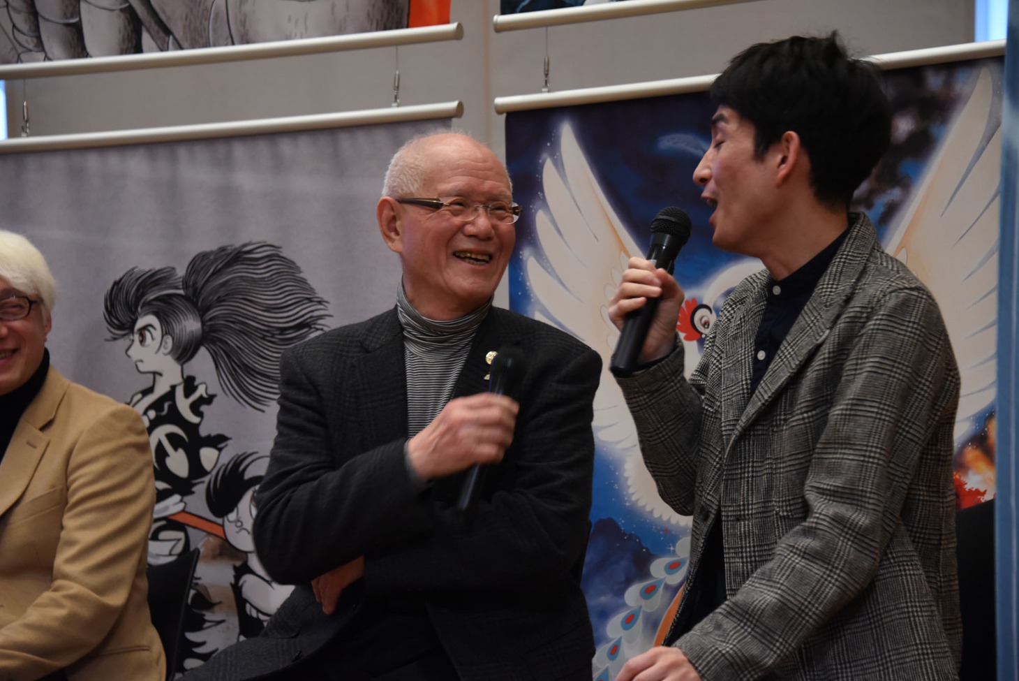 「TEZUKA2020」の新作マンガお披露目イベントの様子。
