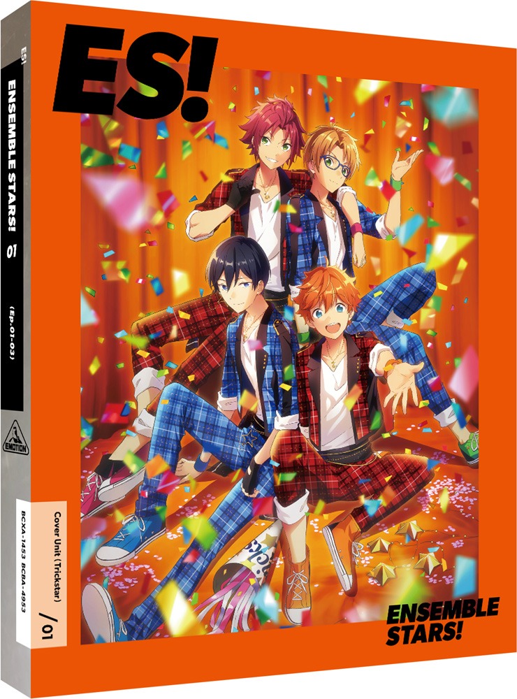 アニメ「あんさんぶるスターズ！」Blu-ray / DVD1巻パッケージ。
