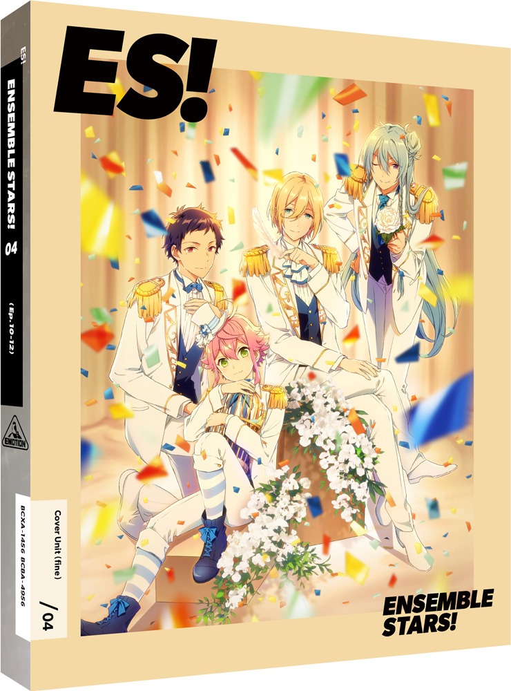 アニメ「あんさんぶるスターズ！」Blu-ray / DVD4巻パッケージ。