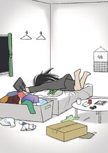 黒川依「ひとり暮らしのOLを描きました」 (c)黒川依・pickles the frog/NSP 2015