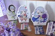 店内に飾られたミニキャラパネル。
