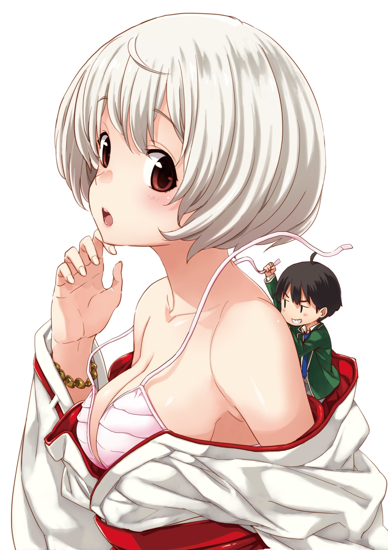 「いみぎむる ART WORKS fruits」収録「サイトーくんは超能力者らしい」イラスト。(c)ワニブックス