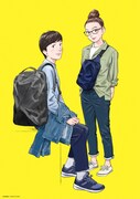 浦沢直樹が描き下ろしたSamsonite REDのイメージビジュアル。