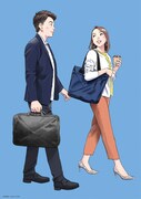 浦沢直樹が描き下ろしたSamsonite REDのイメージビジュアル。