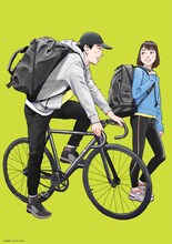 浦沢直樹が描き下ろしたSamsonite REDのイメージビジュアル。