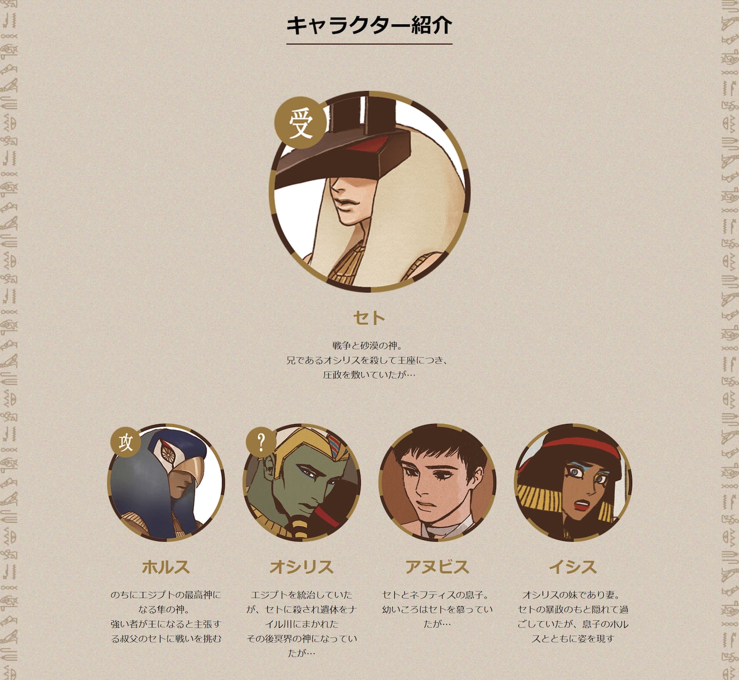 キャラクター紹介
