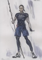 美樹本伊佐夫（CV：崎本大海）。かつてオリンピックに出場した陸上の棒高跳びの選手だったが、恋人を殺した男に復讐し、刑務所に服役することになった。手製の槍を武器にしており、それを使った棒高跳びを利用した攻撃を得意としている。