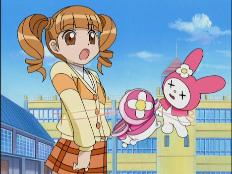 TVアニメ「おねがいマイメロディ～くるくるシャッフル！～」より。(c)1976,2005,2020 SANRIO CO., LTD. サンリオ／ウィーヴ・テレビ大阪・マイメロディ製作委員会