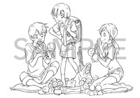 「天気の子」Blu-ray / DVDの封入特典「描き下ろし線画クリアシール」。