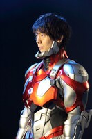 アニメ「ULTRAMAN」実写PV制作プロジェクトのメイキングスチール。