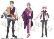 左から佐藤春夫（CV：泰勇気）、谷崎潤一郎（CV：岡本信彦）、堀辰雄（CV：高橋孝治）。