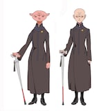 バルバレイ・ロゼ（CV：高島雅羅）。左はハダカデバネズミ獣人化した姿。