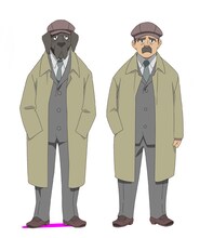 立木勇次（CV：中博史）。左はイヌ獣人化した姿。