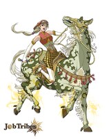 騎手（イラスト：藤原カムイ）。