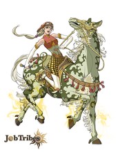 騎手（イラスト：藤原カムイ）。