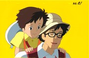 「となりのトトロ」のセル画。