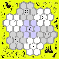 「影の魔法と魔物たち」ゲームボードのイメージ。