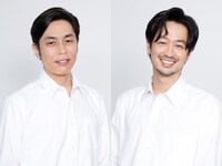 左から平井保役の袴田吉彦、小野沢ミツル役の竹財輝之助。(C)「女ともだち」製作委員会2020