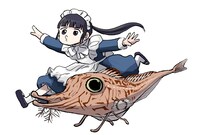 キホウボウとポン子。 (c)矢寺圭太／小学館