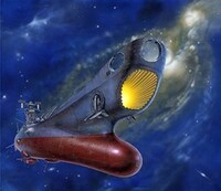 「帰還II（イラスト入り）」版画 (c)松本零士