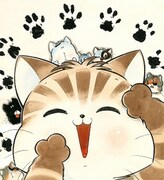 「ミーくん」版画 (c)松本零士