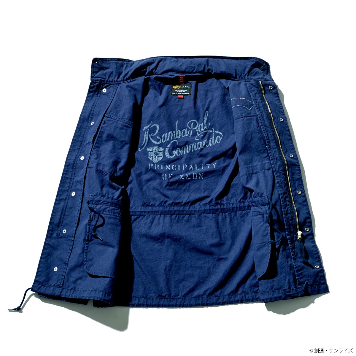 「STRICT-G × ALPHA INDUSTRIES M-65 フィールドジャケット 『機動戦士ガンダム』 ”ランバ・ラル”モデル」