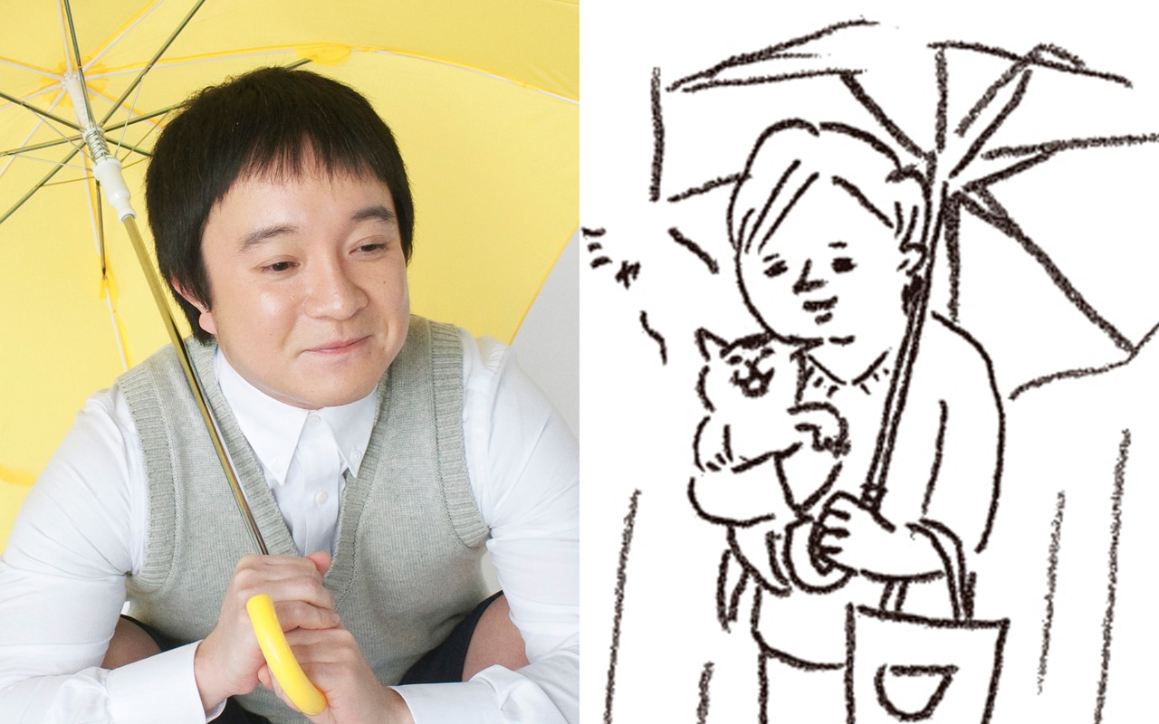 左から濱田岳扮するぼっちゃん、原作のぼっちゃん。 (c)テレビ東京・(c)ほしよりこ／マガジンハウス