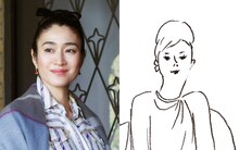 左から小雪扮する犬神冴子、原作の犬神冴子。 (c)テレビ東京・(c)ほしよりこ／マガジンハウス