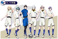 左から秋月奏夜（CV：津田拓也）、水無瀬亜佐（CV：斉藤健吏）、白河瞬（CV：岡延明）、桐生蓮（CV：TAKA）、今園彩人（CV：森永彩斗）、橘藤吾（CV：大海将一郎）。